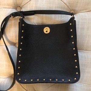 Michael Kors Sandrine Stud Shoulder black Crossbody Bag